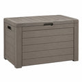 Garten-Aufbewahrungsbox 120 x 54 x 57 cm Kunststoff Grau mit Deckel